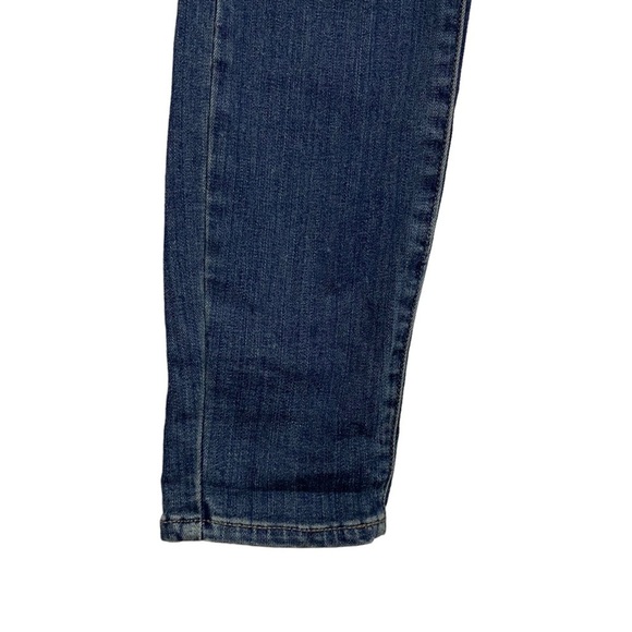 Paige Hoxton Ankle High Rise Cropped Medium Blue Wash Jeans Stretch 27 - Picture 5 of 16